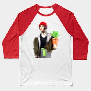 Mathilda Retro Pixel Art Design Baseball T-Shirt